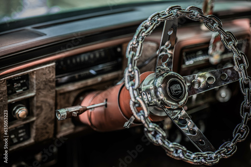 Oldtimer car interior