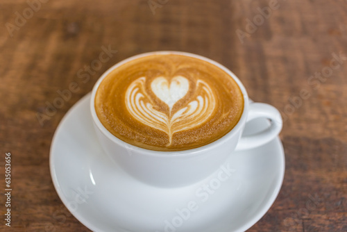 coffee on wooden table-4