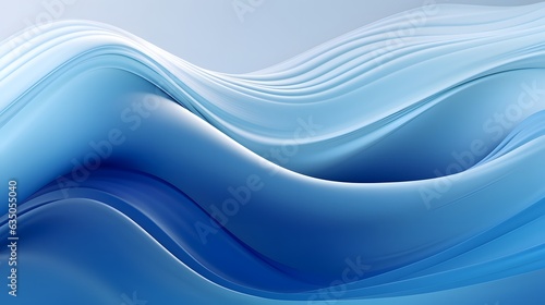 Flowing Light Blue Liquid Background, AI Generative