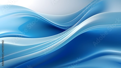 Flowing Light Blue Liquid Background, AI Generative