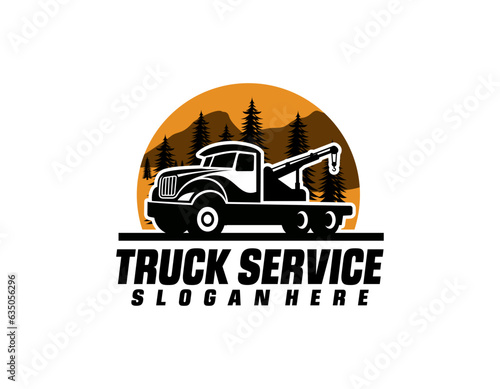 towing logo template, cool logo and very suitable for automotive companies