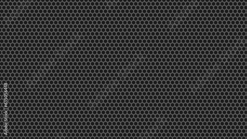 Wallpaper Mural Abstract gird hexagons background. Minimal carbon gears with techno ornament tracery and abstract vector monochrome Torontodigital.ca