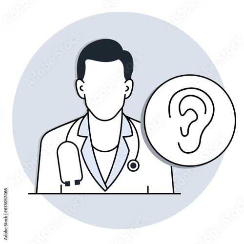 Ear doctor vector illustration,
audiologist vector illustration,
otolaryngologist vector illustration,
hearing care vector illustration,
ear exam vector illustration,