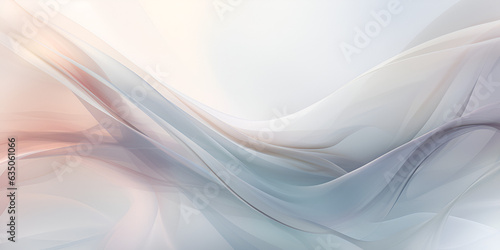 Daigital abstract wave background in pastel grey color, ai generated
