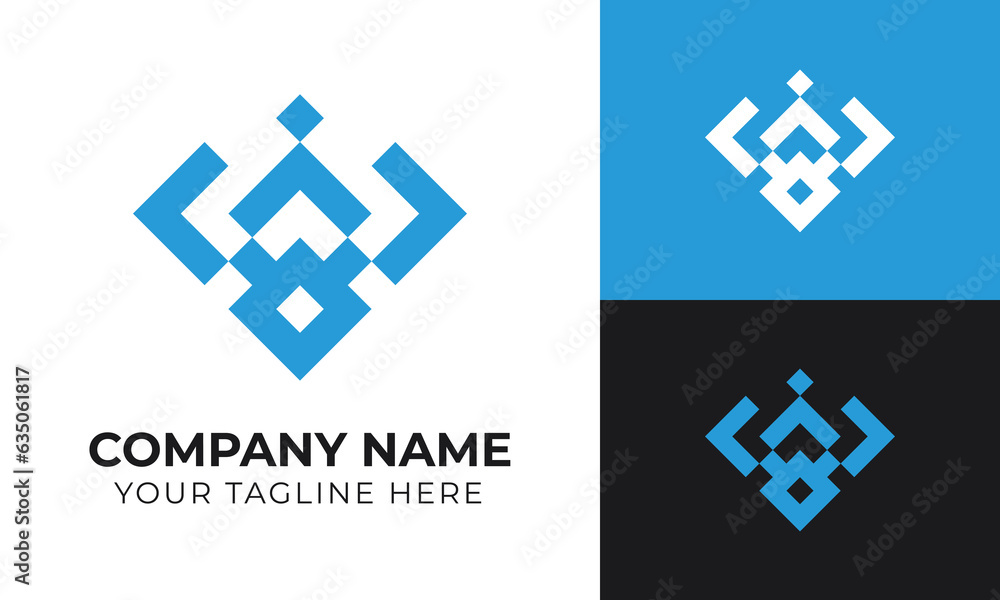 Corporate modern minimal abstract business logo design template for your company Corporate modern minimal abstract business logo design template for your company