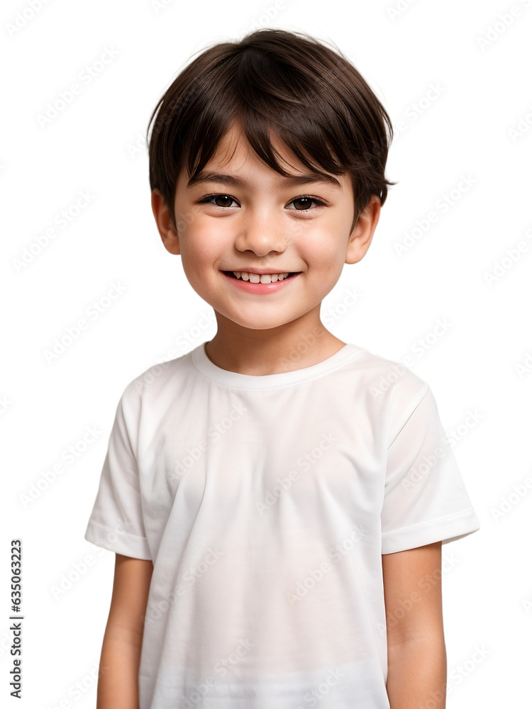 Kid wearing a white shirt smiling and looking at the camera, Happiness concept, isolated, transparent background, no background. PNG. Kid wearing a white shirt smiling and looking at the camera, Happiness concept, isolated, transparent background, no background. PNG.
