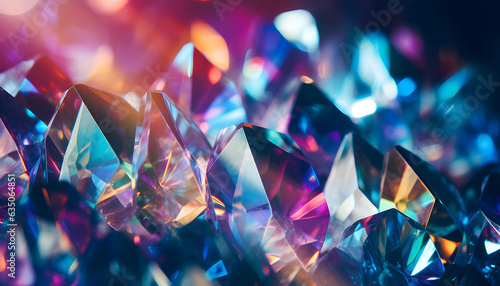 Crystal Kaleidoscope: A Spectrum of Prismatic Radiance, Diamond texture