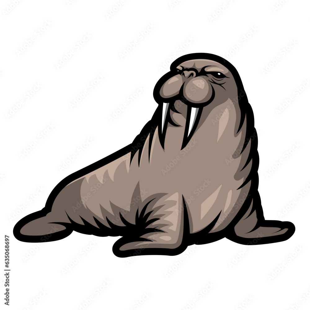 Walrus E sport Gaming Logo Design Walrus E sport Gaming Logo Design