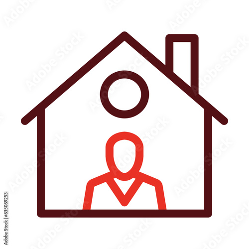 Buyer Thick Line Two Colors Icon Design