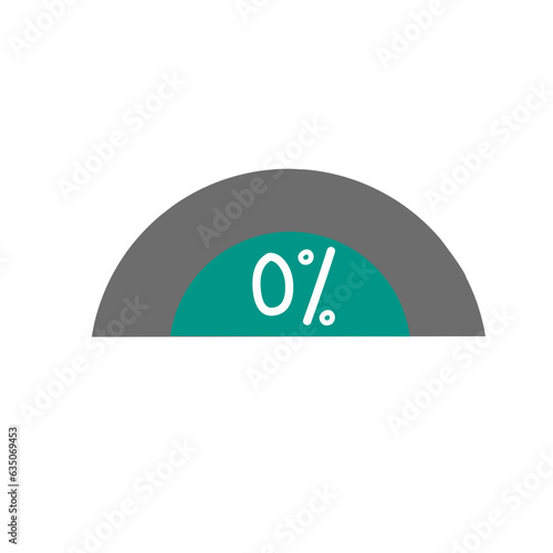 semicircle presentation elements for infographics and business