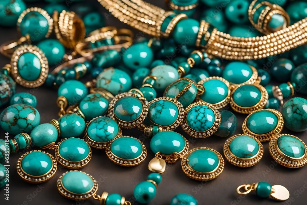 Capture the intricate details of a handcrafted necklace adorned with vibrant, translucent beads against a dark, contrasting background, showcasing the interplay of light and shadow Capture the intricate details of a handcrafted necklace adorned with vibrant, translucent beads against a dark, contrasting background, showcasing the interplay of light and shadow