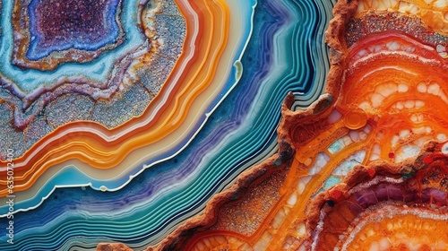 Texture of multi-colored stone background. Generative AI.