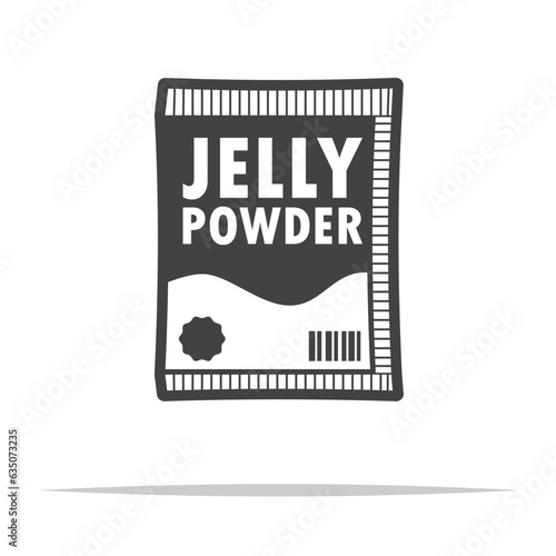 Jelly powder icon transparent vector isolated