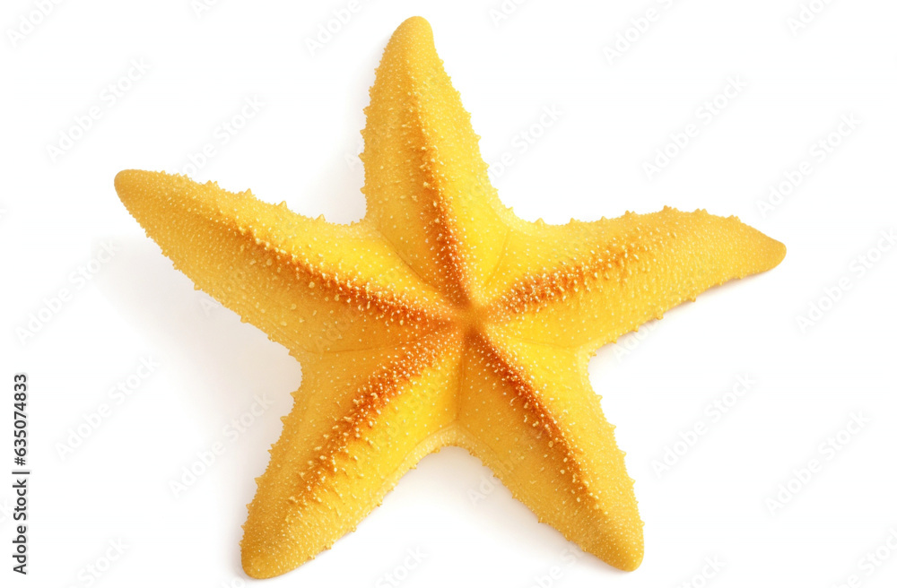Yellow starfish isolated on white background Yellow starfish isolated on white background
