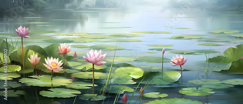 Peaceful Lotus Pond Scene  Exploring the Lotus Gardens