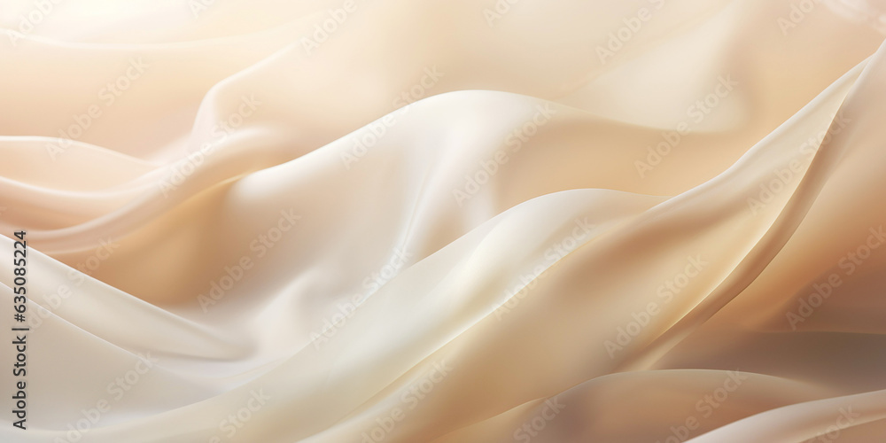 A close-up of rippled satin fabric with an abstract pattern. Luxurious and elegant design. A close-up of rippled satin fabric with an abstract pattern. Luxurious and elegant design.