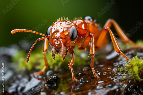 Wallpaper Mural Pharaoameise (Monomorium pharaonis) kleine rote Ameise, Generative AI Torontodigital.ca