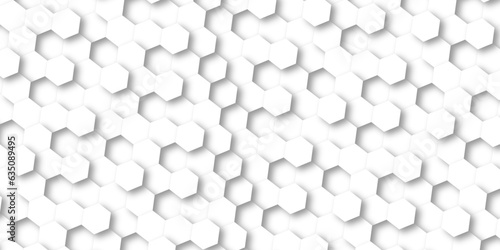 White Hexagonal Background. Luxury White Pattern. Vector Illustration. 3D Futuristic abstract honeycomb mosaic white background. geometric mesh cell texture.