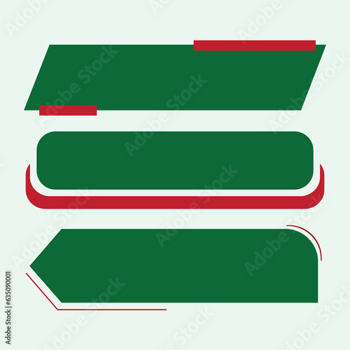 Vector Text Box Shape Design Template