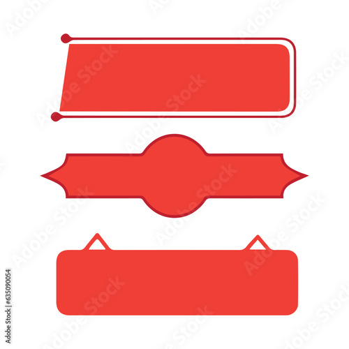 Vector Text Box Shape Design Template