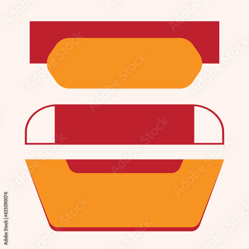 Vector Text Box Shape Design Template