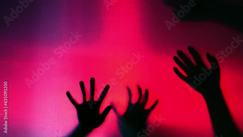 Shadow of a zombie's hand