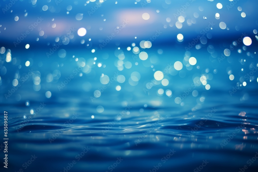 Abstract background. Defocused bokeh lights on water. Unique holiday background with neon glow. Abstract background. Defocused bokeh lights on water. Unique holiday background with neon glow.