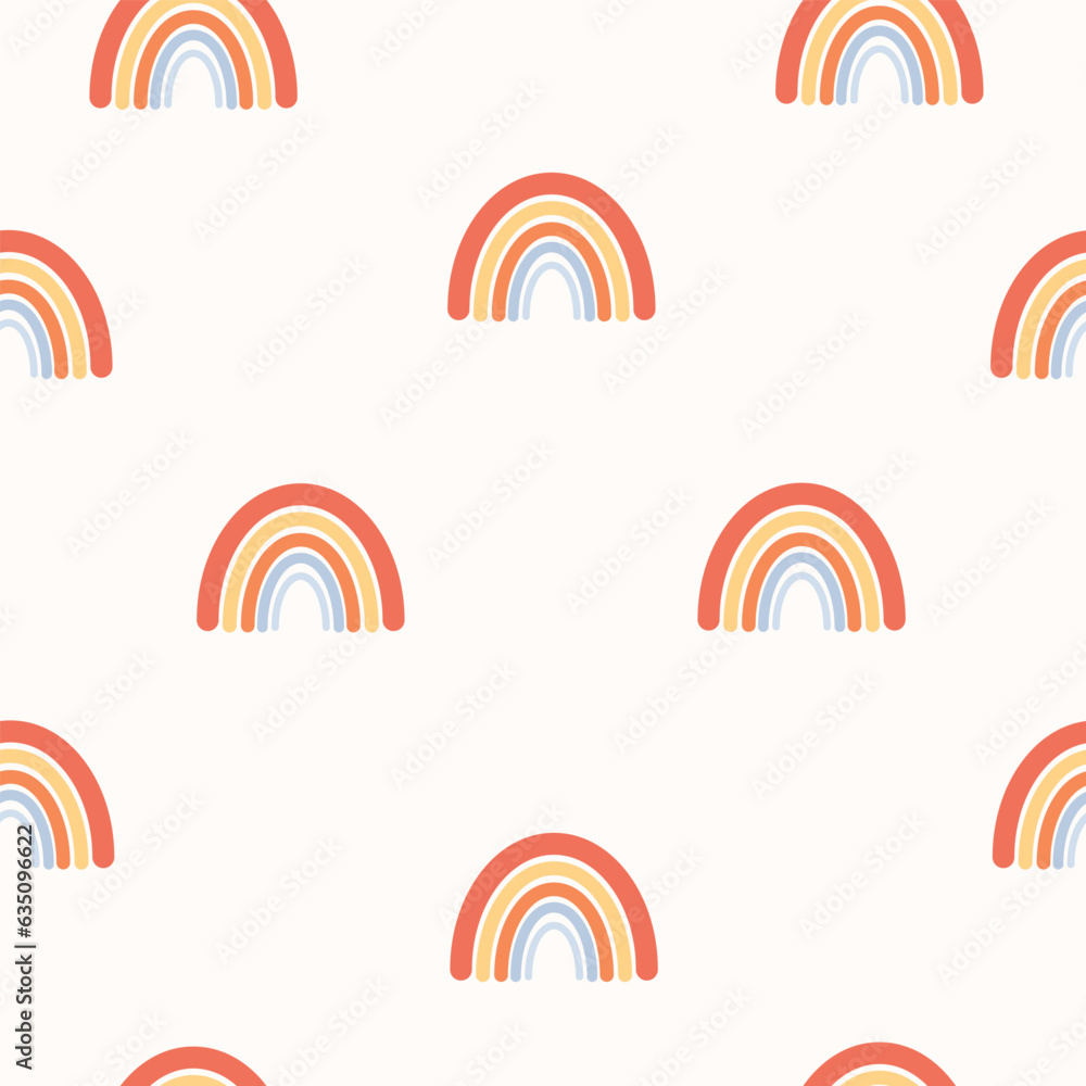 Cute abstract rainbow seamless vector pattern. Cute abstract rainbow seamless vector pattern.