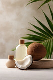 Coconut Oil Skin Care Product Advert Shot