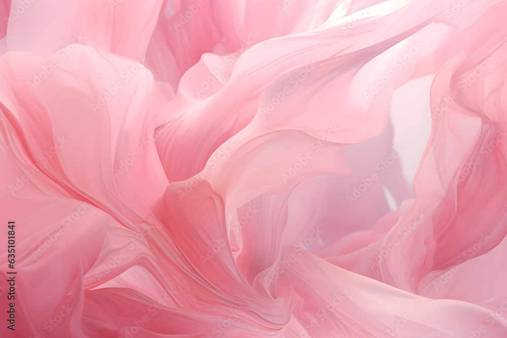 Obraz premium Abstract pink fabric background. Generative AI.