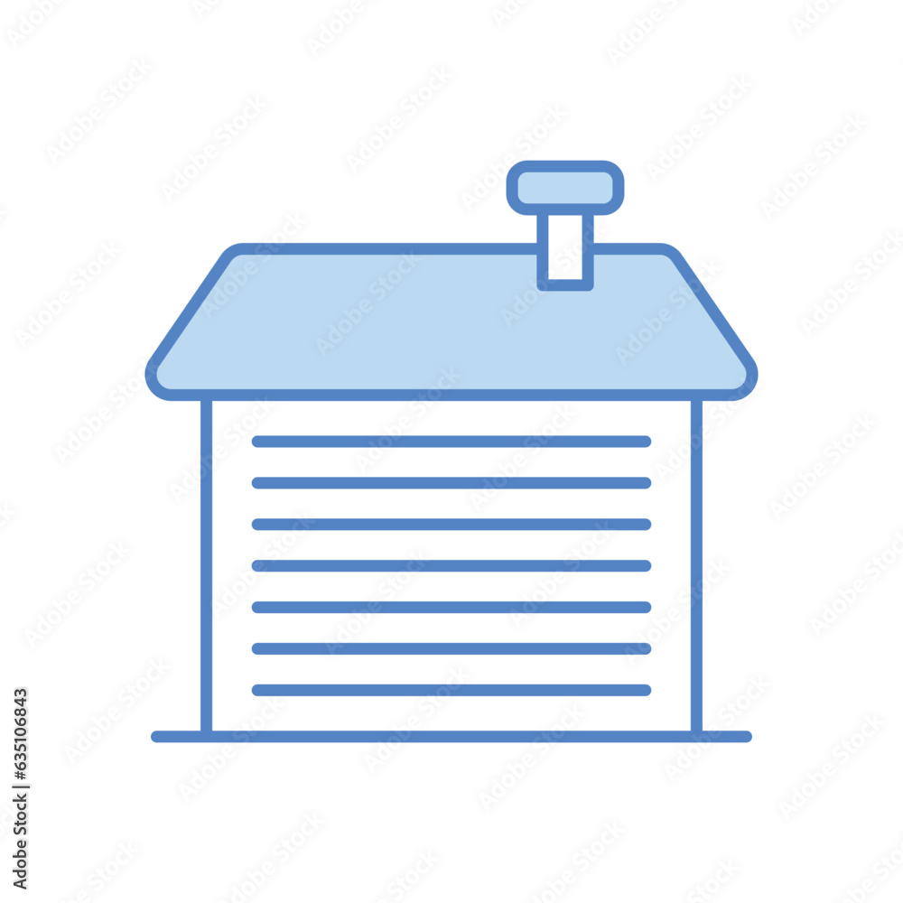 Warehouse icon vector stock illustration. Warehouse icon vector stock illustration.