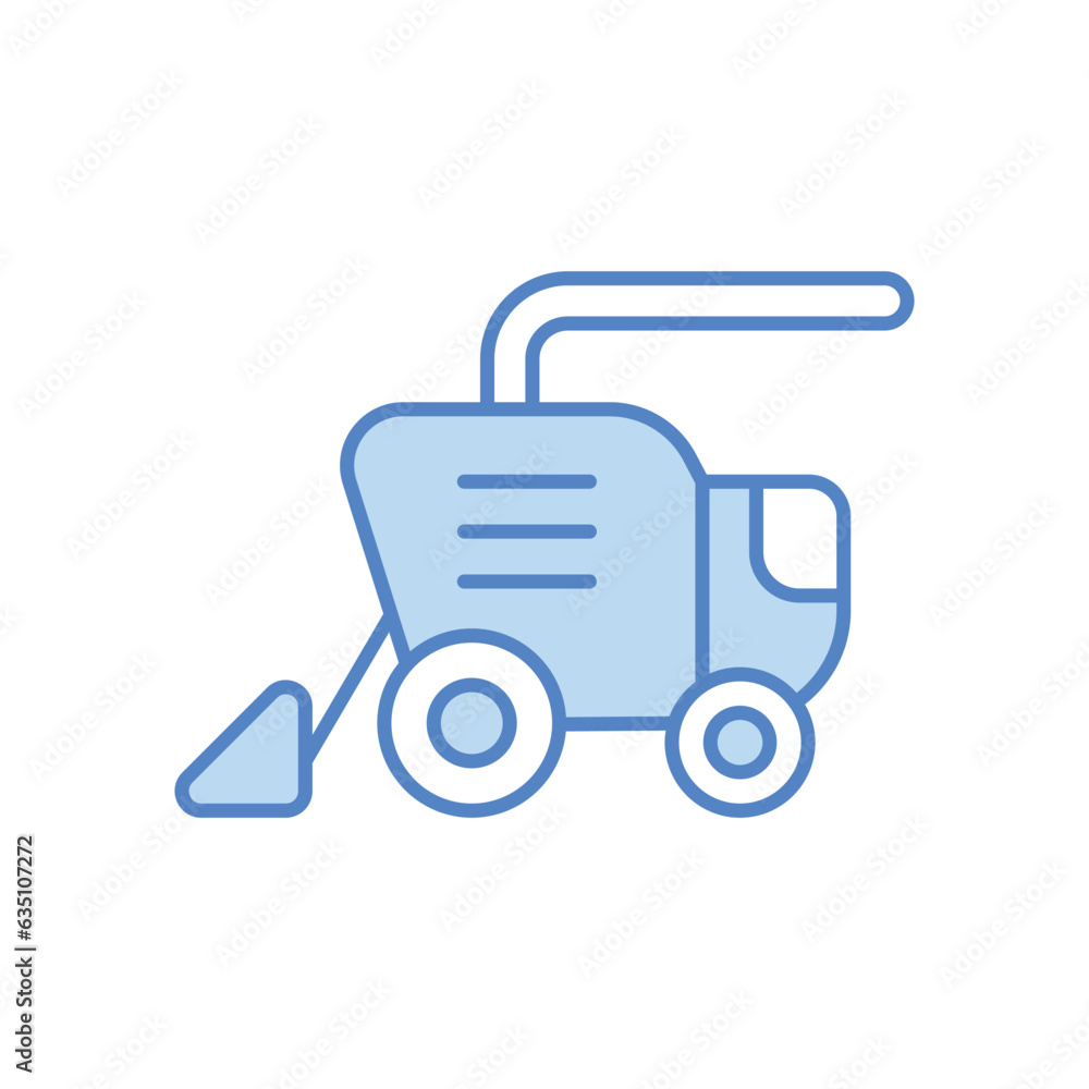 Harvester icon vector stock illustration. Harvester icon vector stock illustration.