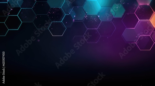 Hexagon technology background material, generated by AI