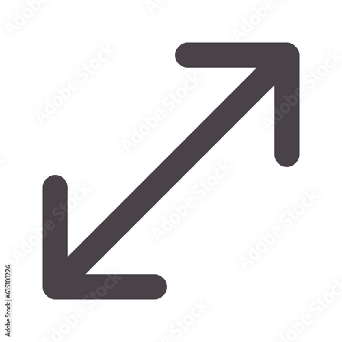 resize flat line icon