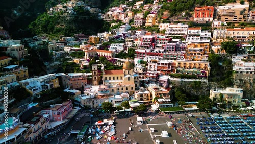 Wallpaper Mural Aerial View of the Famous Colorful Houses on the Scenic Amalfi Coast, Positano, Italy Torontodigital.ca