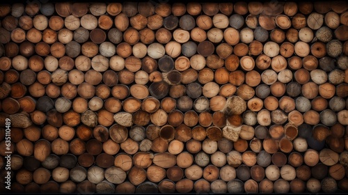Background - stack of firewood
