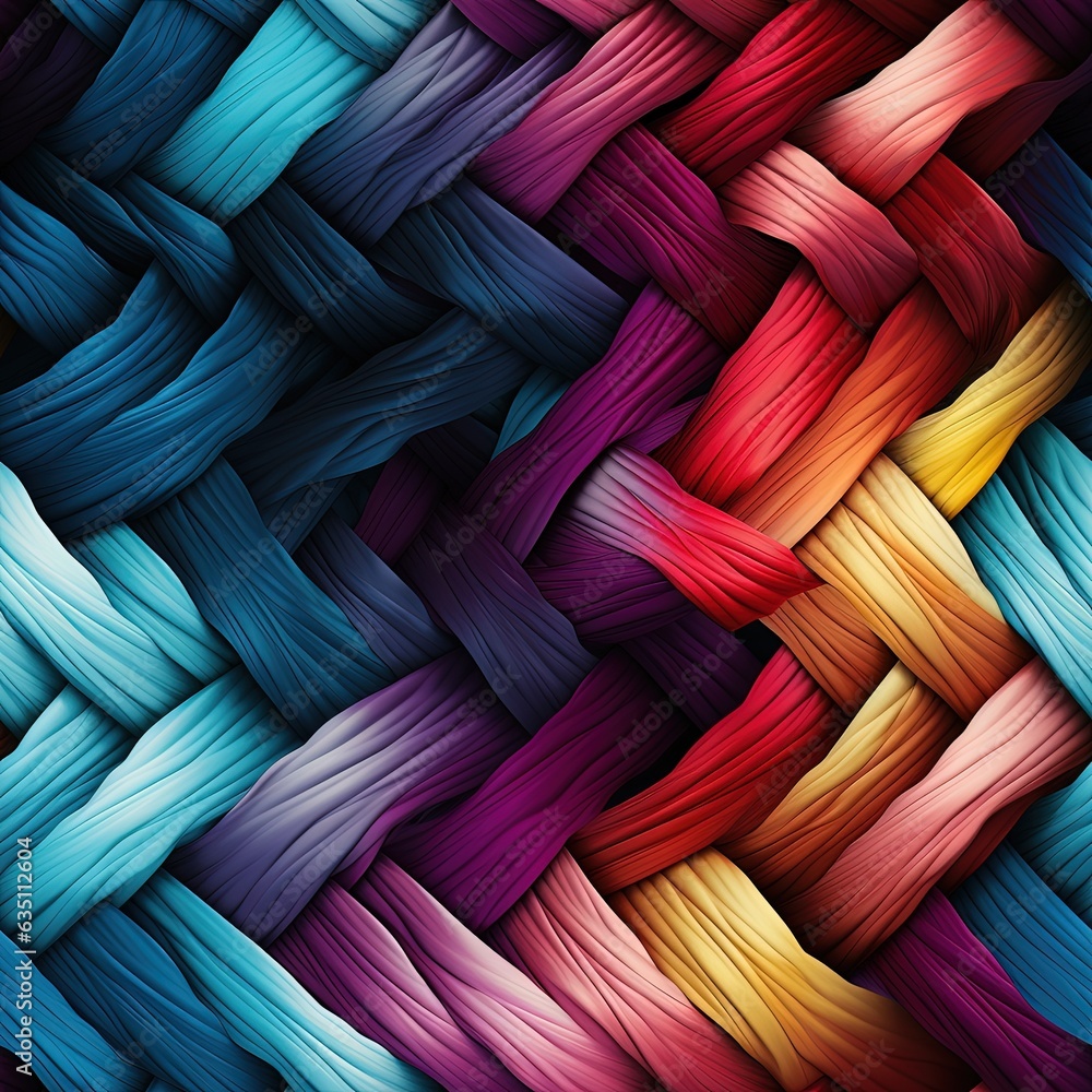 Kilt knit pattern illustration made with Generative AI 