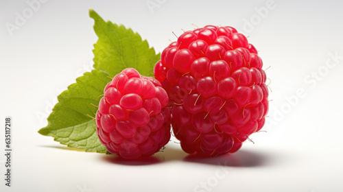 Raspberry isolated on a white background.