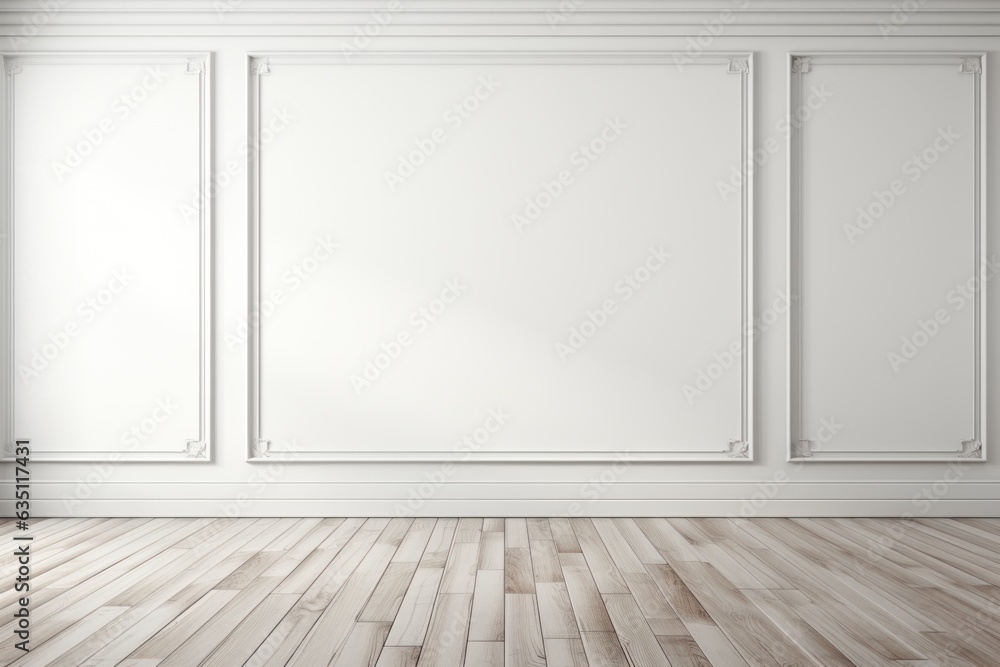 empty room Minimalist style decorated with white concrete wall .AI Generated empty room Minimalist style decorated with white concrete wall .AI Generated