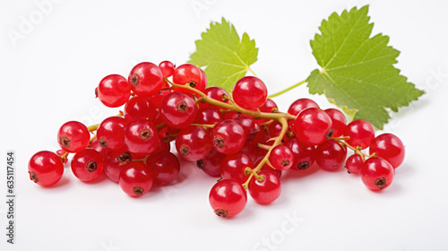 Red currant isolated on a white background.