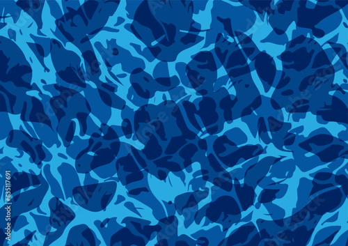 Abstract art blue paper random geometric presentation minimal background