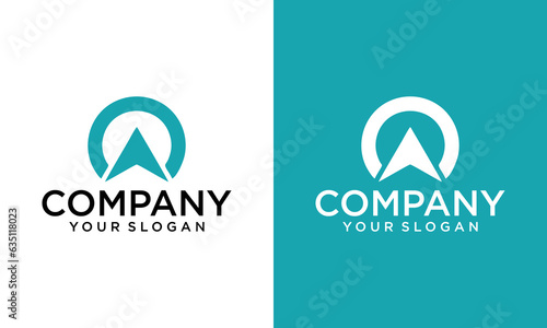 CA,AC ,C ,A Abstract letters Logo Monogram