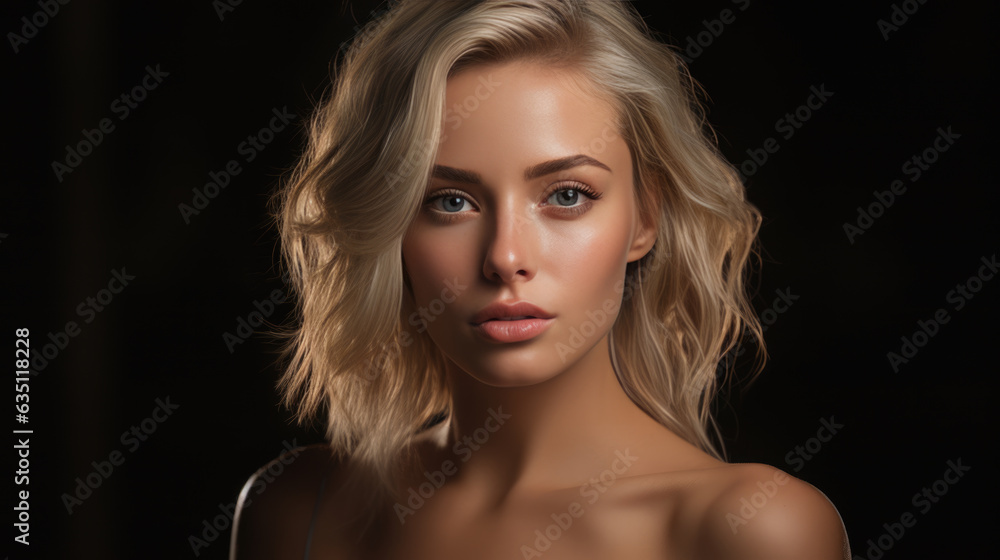 Beauty woman eyes face healthy pure skin natural make up fresh beauty model young spa beautiful female. Created with Generative AI technology. Beauty woman eyes face healthy pure skin natural make up fresh beauty model young spa beautiful female. Created with Generative AI technology.