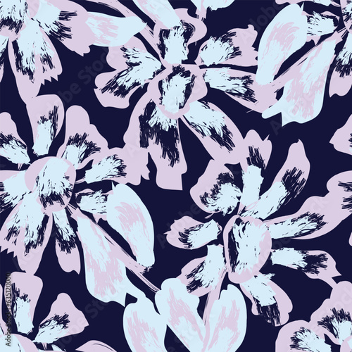 Pastel Abstract Floral Seamless Pattern Design