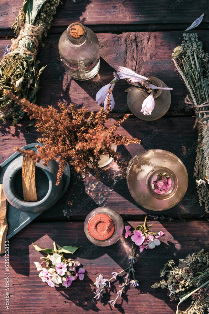 Aromatherapy,esotericism,occultism,herbal gathering and drying