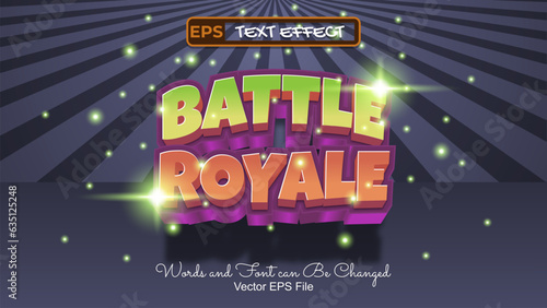 Battle Royal Editable Text Effect