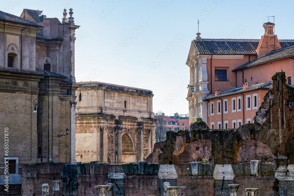 Ruines du Forum Romain à Rome