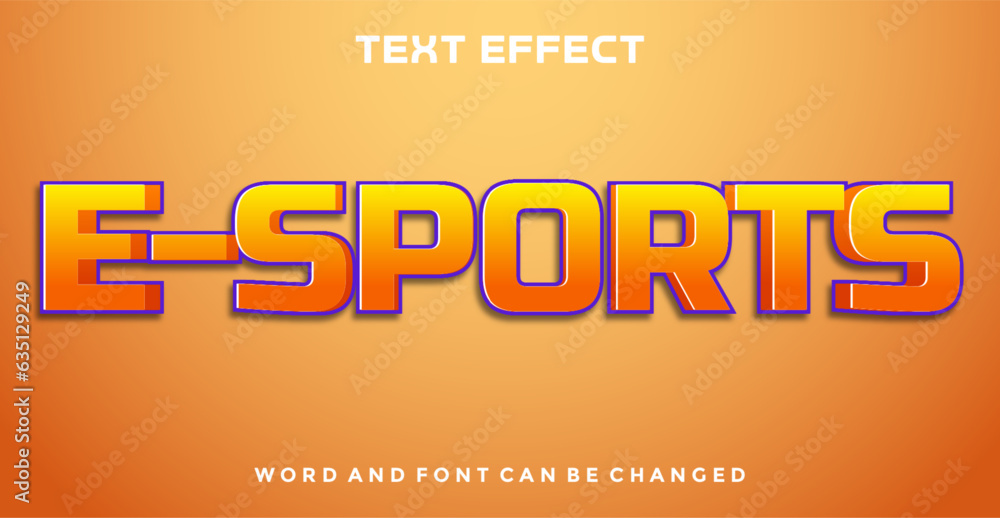 E-sports editable text effect