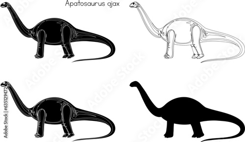 set of dinosaurs tattoo