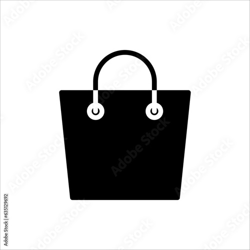 Shopping Bag Line Icon Vector isolated on white background